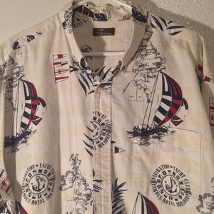🎉💰Cafe Luna nautical boat ocean shirt XL